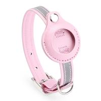 Collar Ajustable De Cuero Para Mascotas Con Protección Anti-Perdida Reflectante Para Apple Airtag Rastreador De Localización Para Perros Y Gatos - details 8