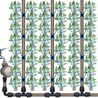 Sistema De Riego Automático Para Jardín 4-Maneras 3/5mm 2-Maneras Transmisor De Agua Para Plantas En Macetas 10/20 Conjuntos Invernadero - details 5