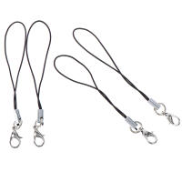 Lanyard De 10 Piezas Para Llaves De USB Correa De Cuerda Negra Unisex Material Acrílico Accesorio De Cadena De Teléfono - details 5