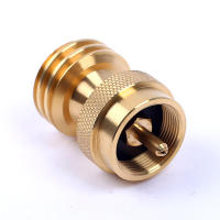 Adaptador De Tanque De Propano North American Standard Universal Para Cilindros De Gas 1 a 20 Libras Convertidor De Latón - details 3
