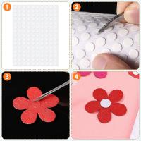 100pcs Cinta Adhesiva Doble Cara 1/0.5cm Parches Removibles Redondos Sin Rastro Pequeños Para Decoración De Fiestas - details 5
