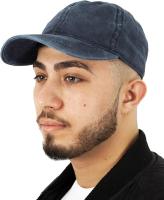 Gorra de Béisbol con visera de Algodón desgastado, lavado a la Piedra, para helbres, niños y Mujeres, Con Correa ajustable. - details 0