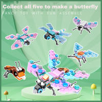 Bloques De Construcción Mini Serie Insectos 10 En 1 Buitres Mariposa Mosca Libélula Coleópteros Abejas Grillos Juguetes Educativos Para Niños - details 1