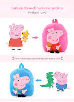 Mochila De Peluche Peppa Pig Lindo Muñeco De Algodón Para Niñas Y Niños Bolsa De Hombro Sencillo Juguete De Peluche Para Jardín De Infantes Monedero Rosa Regalo De Cumpleaños Para Niñas - details 1