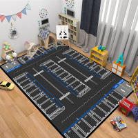 Alfombra Creativa De Juego De Puzzle Para Habitación De Niños Y Sala De Estar Moderna De Poliéster 100% Decorativa Y Antideslizante - details 5