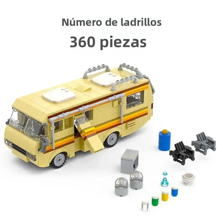 Bloques Técnicos De Carro Retro Para Adultos Modelos De Escena De Breaking Bad Laberinto De Cocina Con Personajes Walter White Y Pinkman Juguete De Construcción Para Regalo - 1