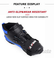 Cubierta De Zapato Para Motocicleta Protección De Enganche Ajustable Duradera Antideslizante Con Banda Elástica Para Adultos - details 2