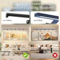 Lámpara De Pared LED Moderna Dimmable Recargable Sin Cable Aluminio Para Iluminación De Pinturas Y Fotos Instalación En Pared Control Remoto Y Táctil - details 8