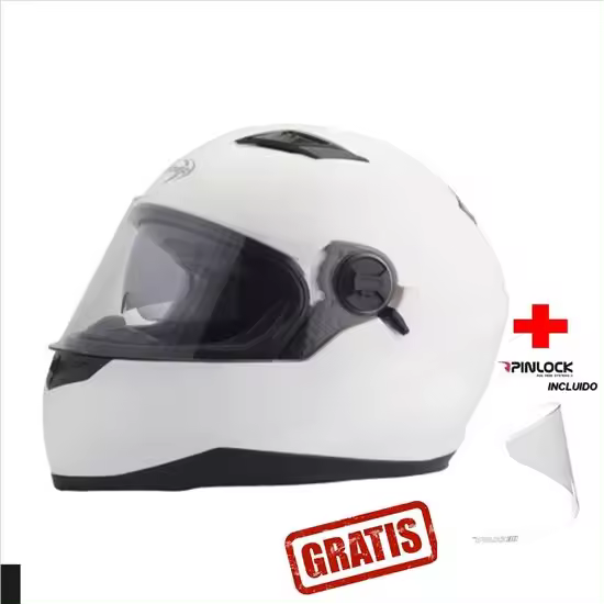 Prostormer Casco Stormer Pusher Blanco con Gafas y Pinlock Desmontables - 1