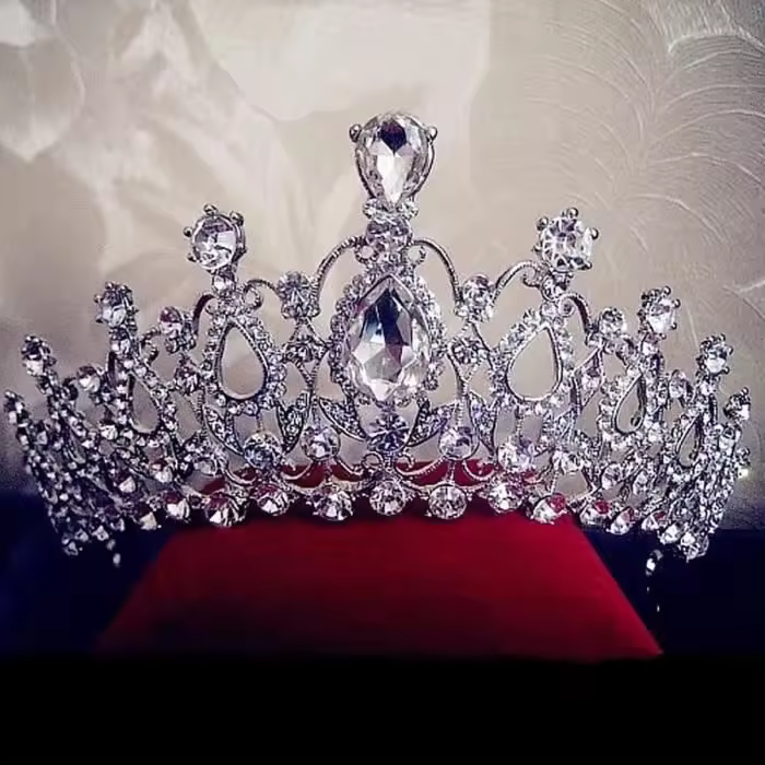 MORERE - Corona de Cristal para Novia, velo, Diadema, joyería para Boda - 1