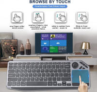 Teclado Inalámbrico Bluetooth 2.4G Con Touchpad Y Retroiluminación De 7 Colores Para Smart TV iOS iPhone/IPad Teclado Recargable De 78 Teclas Estilo Ergonómico Multifuncional - details 2
