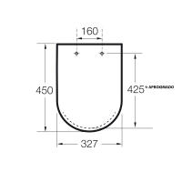 Roca - RECAMBIOS ó Asiento y Tapa color Blanco Original para Modelo DAMA RETRO de vater WC [OPCIONES A SELECCIONAR : Asiento Completo / Bisagras con tacos / solo tacos] SOLO COMPATIBLE CON DAMA RETRO MODELO ORIGINAL - A801327004 - details 2
