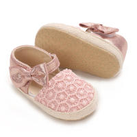 Zapatillas De Verano Para Bebés Niñas 0-18M Con Lazo Casual Sandalias Suave Cómodas Para Primeros Pasos Material Transpirable Tela Y Algodón - details 46