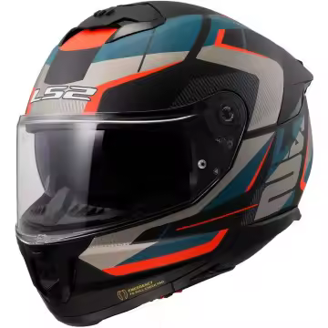 Casco Integral LS2 FF808 Stream II Road Negro Mate Azul 22.06 168082311 - 1