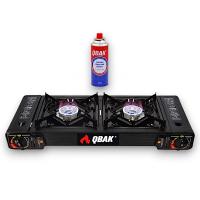 Cocina Gas con Hornillo Doble Portátil Qbak - details 1