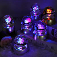 Lámpara De Noche LED 3D Cristal Botella De Vidrio Cartoon Con Base USB Decorativa Para El Hogar Regalo Para Niños Y Adultos - details 0