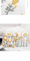 Funda De Cojín Decorativa Boho Floral Bordada En Algodón Suave Y Estilizada Para Sofá Y Cama - details 6