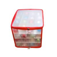 Caja De Almacenamiento Para Esferas De Navidad 64 Compartimentos Organizador De Decoraciones De Árbol De Navidad Material PP - details 5