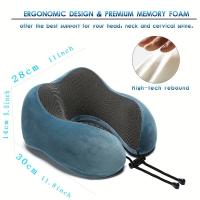 Almohada De Memoria Espuma U Para El Cuello Suave Para Viaje Y Cervical Almohada De Avión Almohada De Descanso Para La Cama - details 4