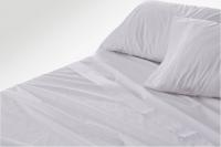 Burrito Blanco Juego Sábanas 50% Algodón Sabanas Hosteleras Gris: Suavidad, Facilidad de Planchado y Estilo. - details 2