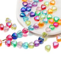 50/100Pcs Cuentas De Corazón Acrílicas De Color AB 9mm Para DIY Pulseras Collares Joyería Herrajes Suministros - details 2