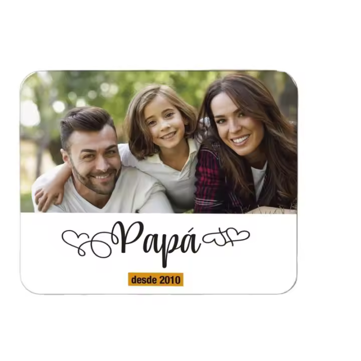 ALFOMBRILLA PERSONALIZADA DE RATÓN PAPÁ DÍA del Padre, DÍA DE LA Madre, Cumpleaños, Aniversario, Comunión, Navidad, San Valentín - Regalos Originales - 1