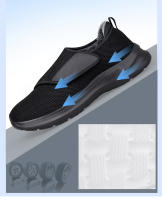 Zapatos De Caminar Para Mujer En Invierno Con Anchos Y Pies Enflados Ortopédicos Ajustables Confortables Diabéticos Con Cierre Hook & Loop Material De Suela De Goma - details 6