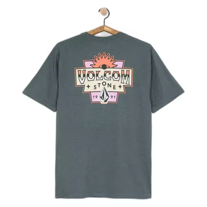 Camiseta Volcom modelo Sure Thing Hth Sst para hombre en color azul - 1