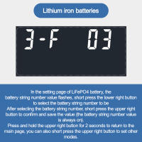 Medidor De Corriente Digital LCD DC8-100V Indicador De Capacidad De Batería 12V 24V 48V 72V Voltímetro Para Células De Litio LiFePO4 Y Ácido Plomo - details 12