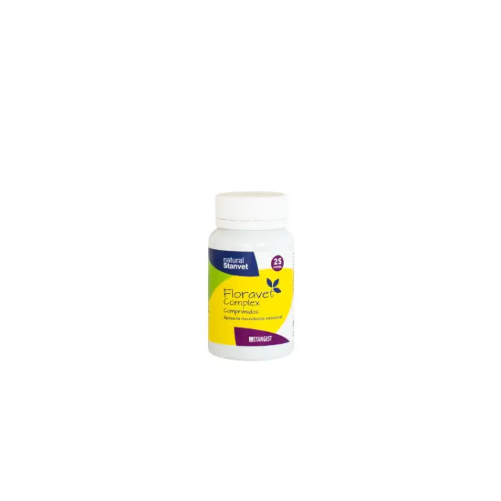 FLORAVET COMPLEX, COMPLEMENTO NUTRICIONAL PARA MASCOTAS, LABORATORIOS STANGEST, OPTIMIZACIÓN FLORA INTESTINAL, MEJORA DE DIGESTIBILIDAD - 1