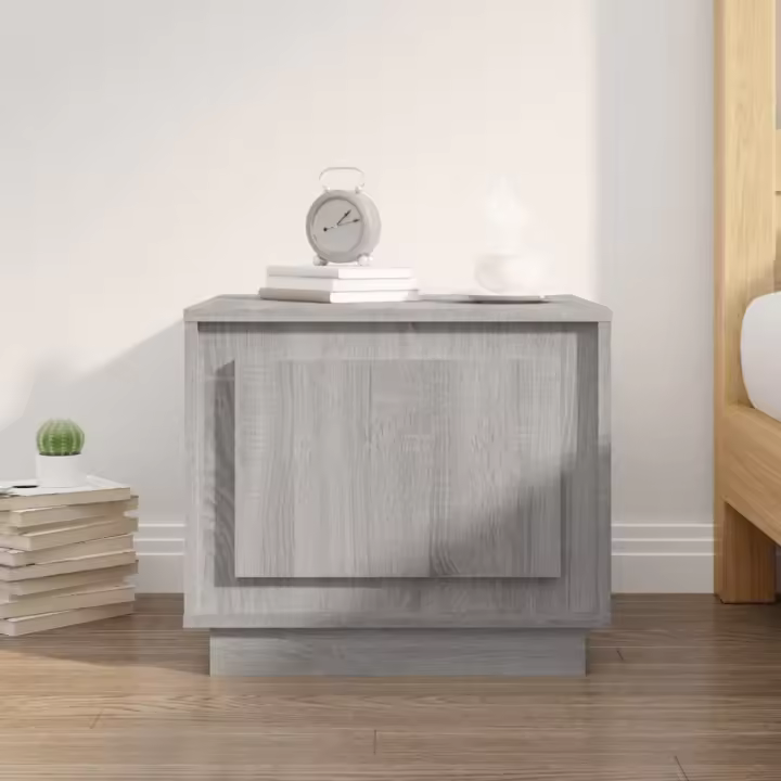 vidaXL Mesa de centro madera contrachapada gris Sonoma 51x50x44 cm - 1