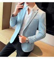 Nueva Moda Chaqueta De Veludo De Ciervo Para Hombre Corte Slim Ajustado Elegante Y Lujo Chaqueta De Negocios Casual Boda Talla Grande Hasta 4XL-S - details 12