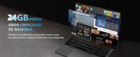 Portátil VANWIN 15,6 pulgadas, 24 GB RAM + 512 GB, Intel Celeron N5095 CPU, 1920x1080 FHD 180 ° Circular, Windows 11 Pro, WiFi 5, BT4.2, USB 3,0*2, HDMI, desbloqueo por Huella tactilar, Español with retroiluminación - details 1