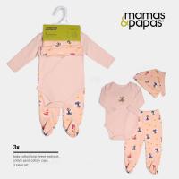 Ropa infantil de otoño para mamá y bebé, camiseta de manga larga con estampado de dibujos animados para el hogar, caja de regalo de cinco piezas de colores combinados - details 15