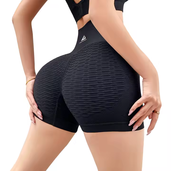 Shorts De Yoga Para Mujer Cintura Alta Control De Abdomen Levantamiento De Glúteos Deportivos Para Gimnasio Y Correr - 1