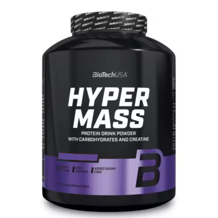 Biotech USA - Hyper Mass 2,27 kg - Mass Gainer con Carbohidratos y Mezcla de Proteínas  Creatina Micronizada - 1