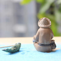 Figura De Resina Hombre De Pesca Adorno Para Jardín Micro-Landscape Obra De Arte Para El Jardín Sin Ingredientes Químicos Peligrosos - details 5
