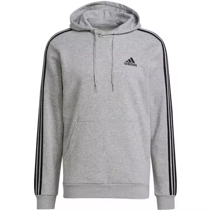 Adidas Essentials Fleece 3-Stripes Hoodie M GK9084 – Sudadera con capucha y las icónicas 3-Stripes en las mangas, ideal para un look deportivo clásico. - 1