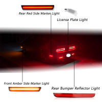 2Pcs Luz De Freno Trasera LED Para Dodge Challenger 2015-2021 Reflector OEM:68211188AA ABS/LED Rojo Funciona Como Luz De Fondo - details 6