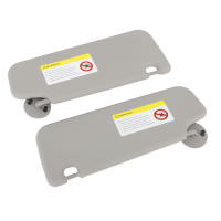 Par De Viseras Solares Para Coche Para Chevy Sonic Aveo 2012-2020 Con Espejo Reemplazo Izquierdo Y Derecho Color Gris - details 6