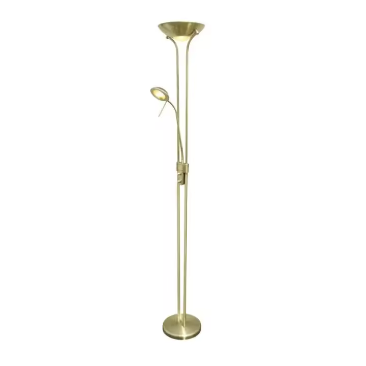 CRISTAL RECORD Lámpara de Pie LED Lampa Cuero CR 06-205-06-000 - Calidad Diseño Rendimiento - 1