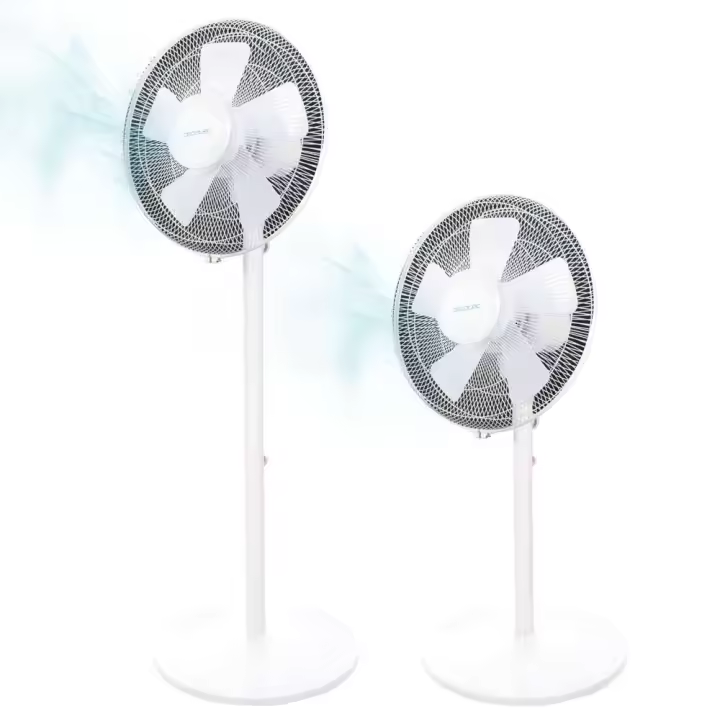 Ventilador - Cecotec EnergySilence 535 2in1 – Pie y Sobremesa, 40W, 3 Velocidades, Oscilante y Altura Ajustable - 1