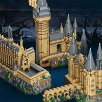 Bloques De Construcción MOC Castillo De Magia Escuela De Brujería Torre Del Reloj Escenario Educativo Para Niños Juguete De Montaje De Bloques Micro Modelo Regalo - details 3