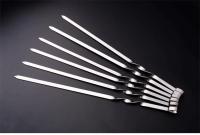 6Pcs Palillos De Barbacoa De Acero Inoxidable 50cm Anchos Para Barbacoa Herramientas De Camping Al Aire Libre Utensilios De Cocina Accesorios Para Picnics - details 15