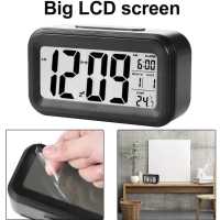 Reloj despertador digital ABCHAT , luz nocturna inteligente, relojes LCD, negro,azul,blanco,rosa , ENVIO 24H , NUEVO - details 1