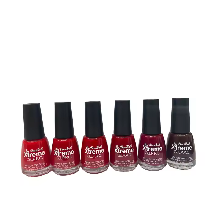 Set de 6 esmaltes profesionales serie Red-Red Xtreme 18 ML gel pro By DoriBell - 1