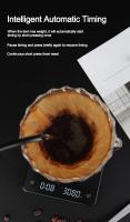 Báscula De Café Digital Con Pantalla LED USB 3KG Máxima Unidad De Medición: OZ/ML/G Escala De Acero Inoxidable Para Cocina - details 1
