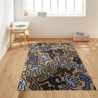 Alfombra No Esmerilada De Arte Pop Con Estampado De Danza Haring Para Sala De Estar Alfombra Decorativa De Poliéster Moderna Para Habitación Y Baño - details 4