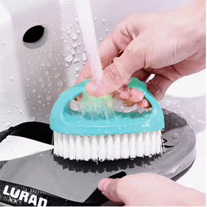 Cepillo De Limpieza Multifuncional Colorido Con Mango Ergonómico Y Pincel Antideslizante Ideal Para Baño Cocina Azulejos Piso - 1