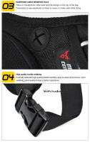 Bolsa Lateral Impermeable Para Motocicleta Moto Carrilera Casual Exterior Bolsa De Cinturón De Hombro Duro Para Motorbike - details 7